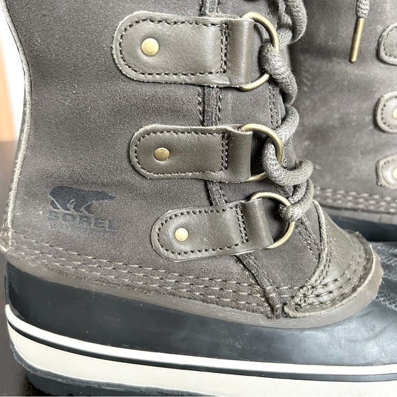 SOREL Joan of Artic Boots in Quarry Black Size 6 - Picture 2 of 8